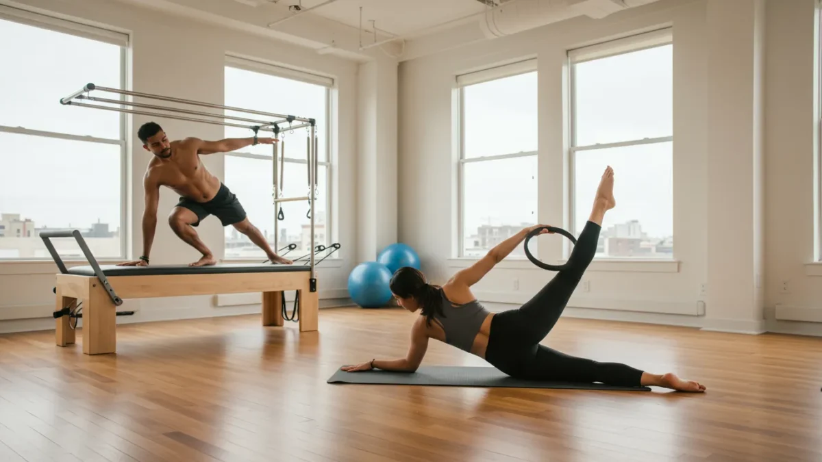 Pilates solo vs. aparelhos: diferenças, indicações e escolha