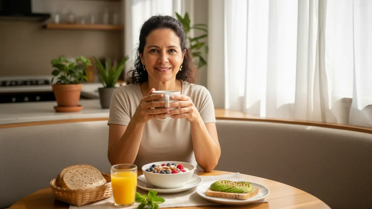 Café da manhã na menopausa: o que comer para chegar ao almoço bem