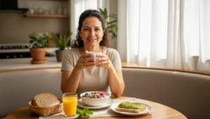Café da manhã na menopausa: o que comer para chegar ao almoço bem