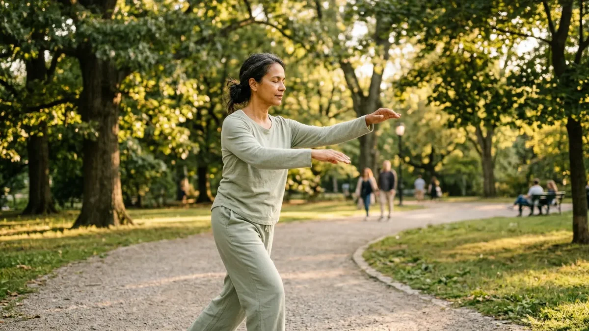 Movimento sem impacto na menopausa: guia completo com 24 sessões guiadas